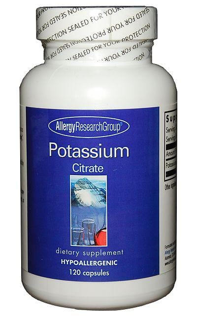 Allergy Research Potassium Citrate, 120 Capsules