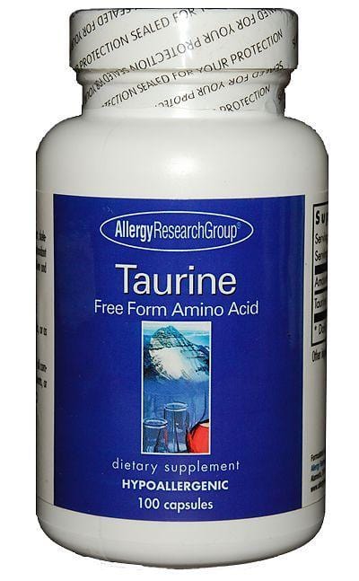 Allergy Research Taurine, 500mg, 100 Capsules
