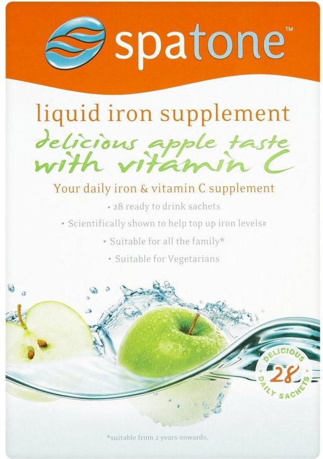 Spatone Liquid Iron Supplement with Vitamin C, 28Schts