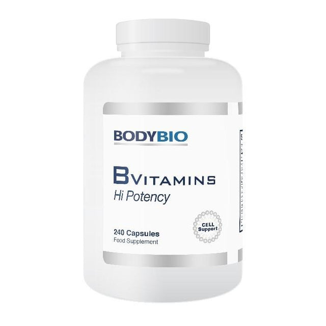 BodyBio B Vitamins Hi Potency, 240 Capsules