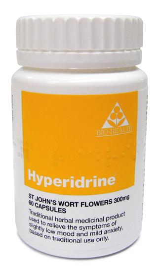 Bio-Health Hyperidrine, 300mg, 60Tabs