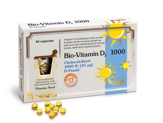 Pharma Nord Bio-Vitamin D3, 25mcg, 80 Capsules