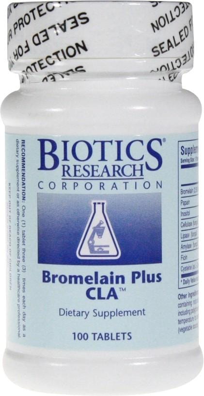 Biotics Research Bromelain Plus CLA, 100Tabs