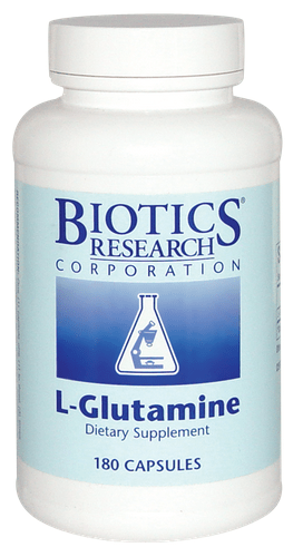 Biotics Research L-Glutamine, 180 Capsules