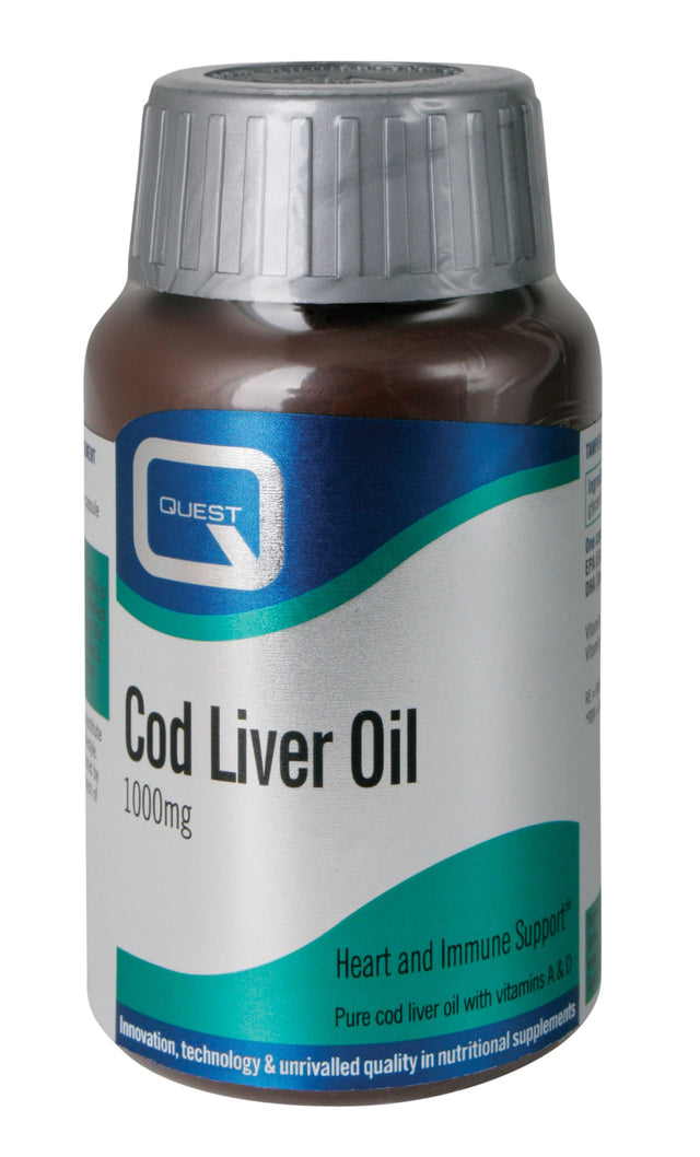 Quest Cod Liver Oil, 1000mg, 30 Capsules