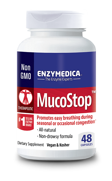 Enzymedica MucoStop, 48 Capsules