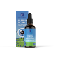 Bottle of Korilane Bilberry Extract for Kids with a handy dosing dropper