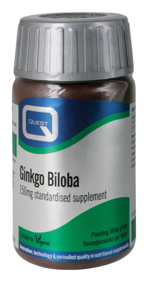 Quest Ginkgo Biloba, 150mg, 30 Tablets