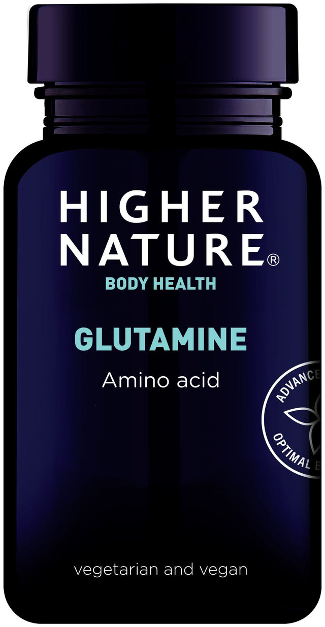 Higher Nature Glutamine, 500mg, 90 VCapsules