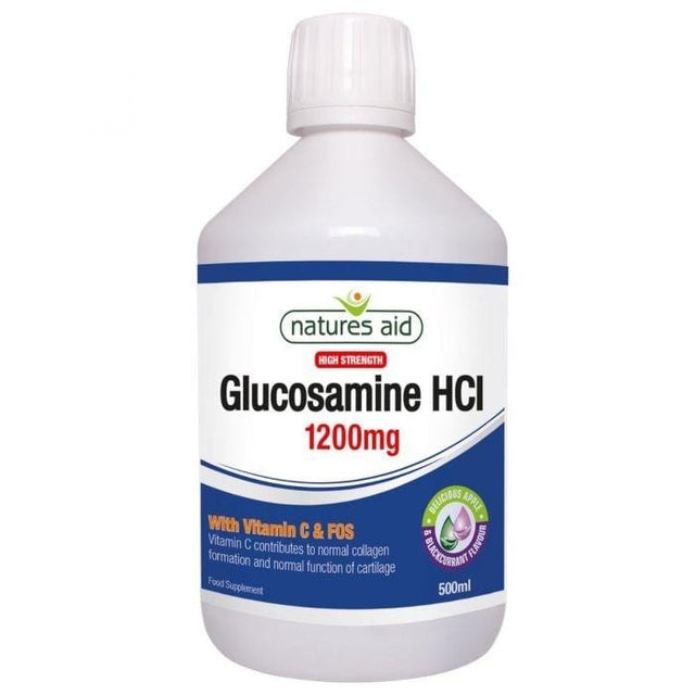 Natures Aid Glucosamine HCI 1200mg High Strength Liquid, 500ml