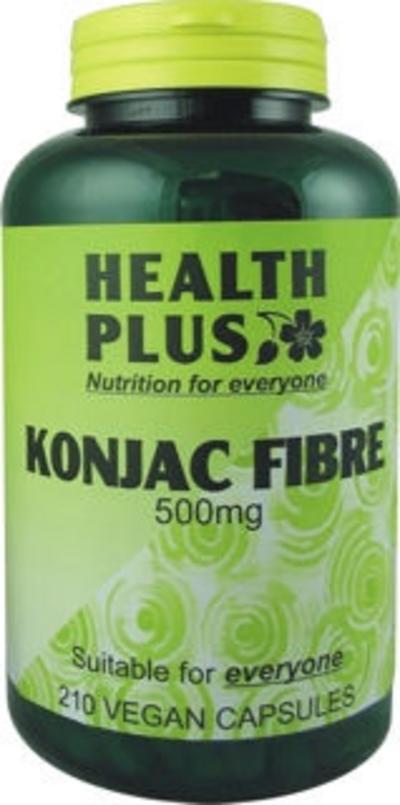 Healthplus Konjac Fibre, 500mg, 210 VCapsules
