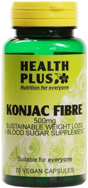 Healthplus Konjac Fibre, 500mg, 70 VCapsules