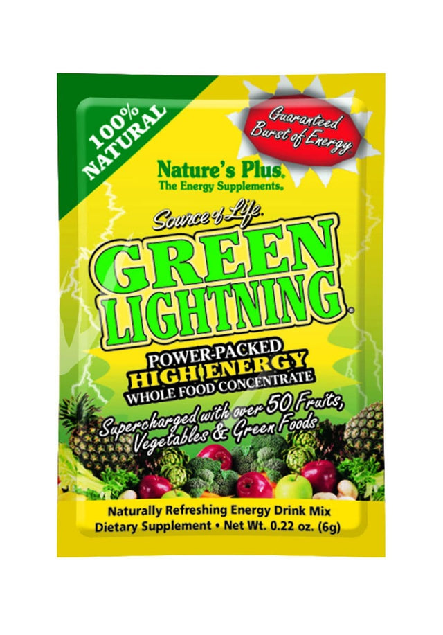 Nature's Plus Source of Life Green Lightning Energy Drink, 20