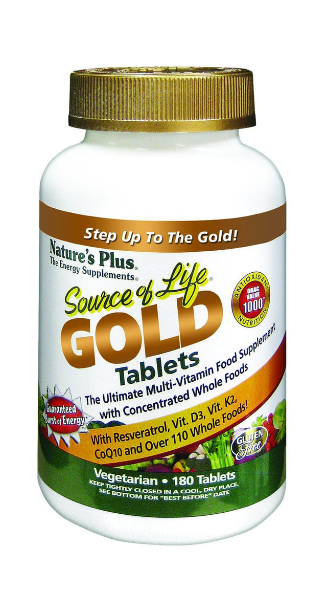 Nature's Plus Source of Life Gold Tablets, 180 Tablets