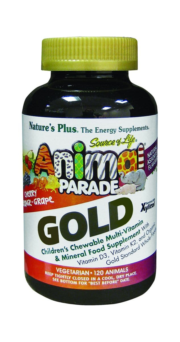 Nature's Plus Animal Parade Gold Assorted, 120 Chewables