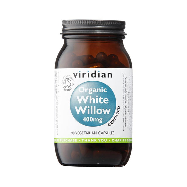 Viridian Organic White Willow, 400mg, 90 VCapsules