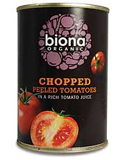 Biona Organic Chopped Tomatoes, 400 gr