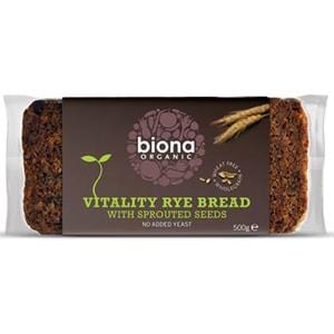 Biona Vitality Rye Bread & Sprouted Seeds, 500 g