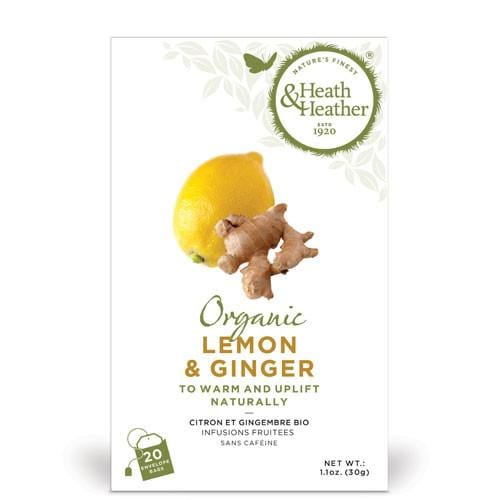 Heath & Heather Organic Lemon & Ginger Tea