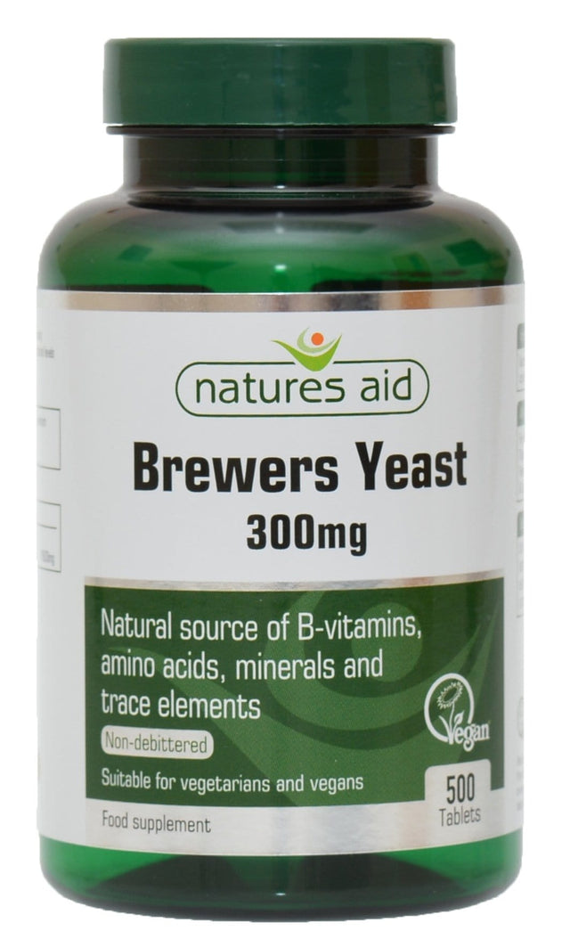 Natures Aid Brewers Yeast, 300mg, 500 Tablets