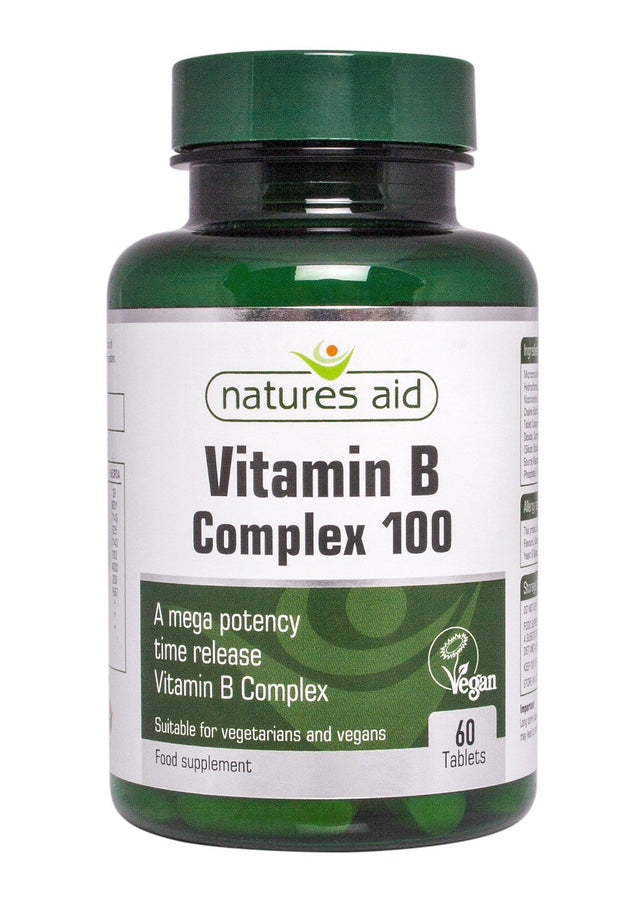 Natures Aid Mega Potency Vitamin B Complex, 60 Tablets