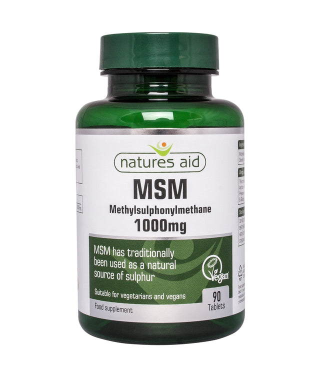 Natures Aid MSM, 1000mg, 90 Tablets