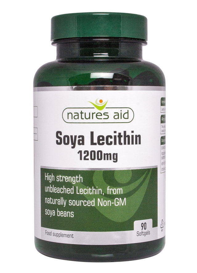 Natures Aid Lecithin 1200mg, 90 Capsules