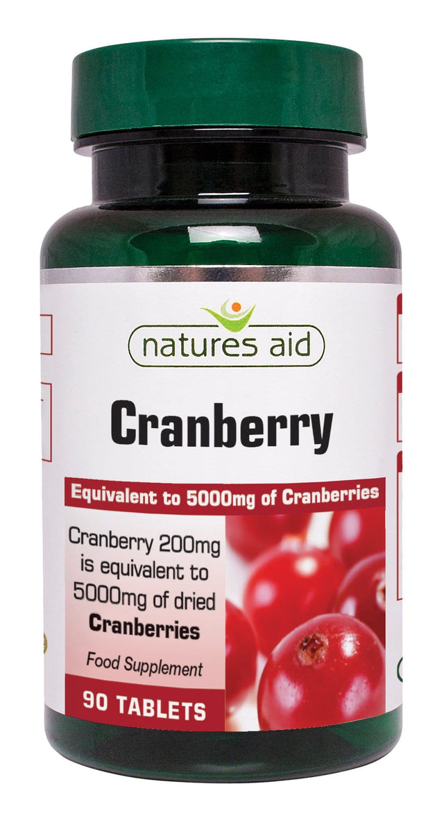 Natures Aid Cranberry 200mg, 90 Tablets