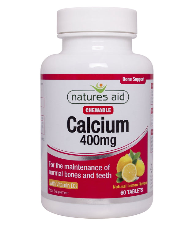 Natures Aid Calcium, 625mg, 60 Tablets