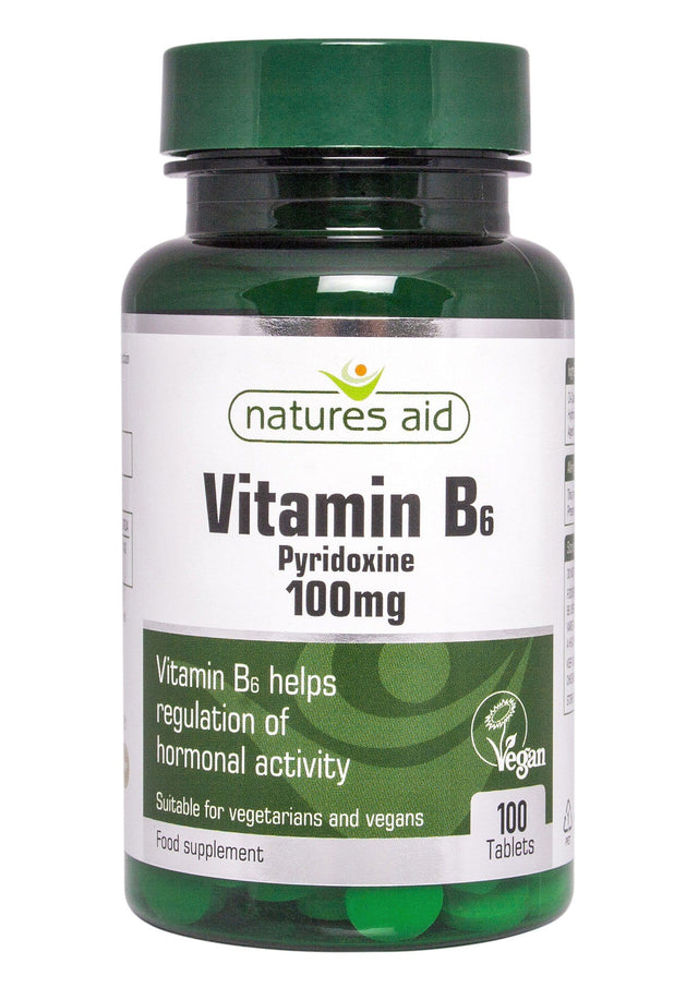Natures Aid Vitamin B6 High Potency, 15mg, 100 Tablets