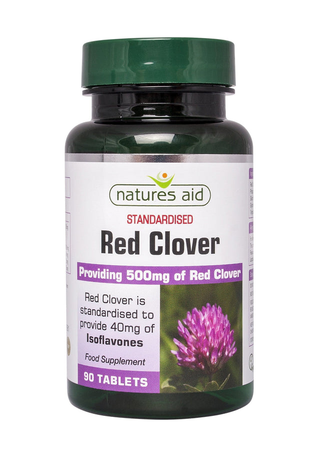 Natures Aid Red Clover 500mg, 90 Tablets
