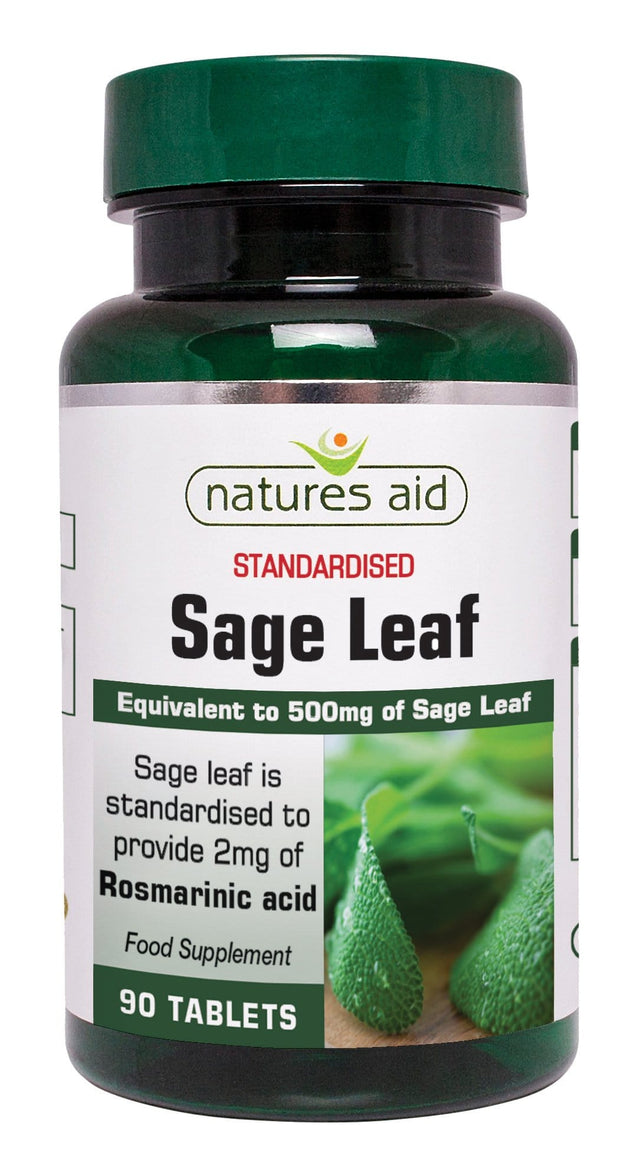 Natures Aid Sage Leaf 50mg, 90 Tablets