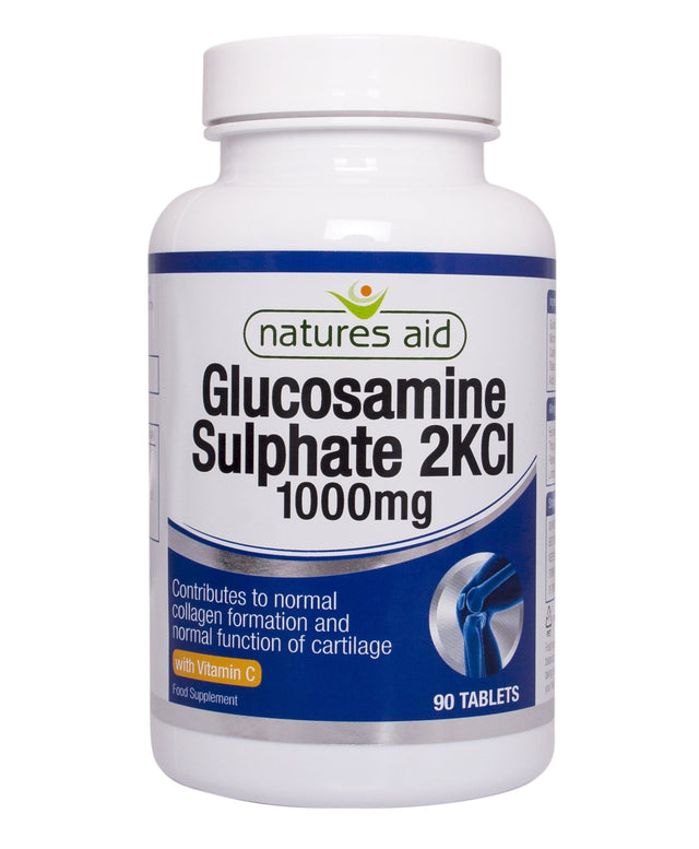 Natures Aid Glucosamine Sulphate 1000mg + Vitamin C, 30mg, 90 Tablets