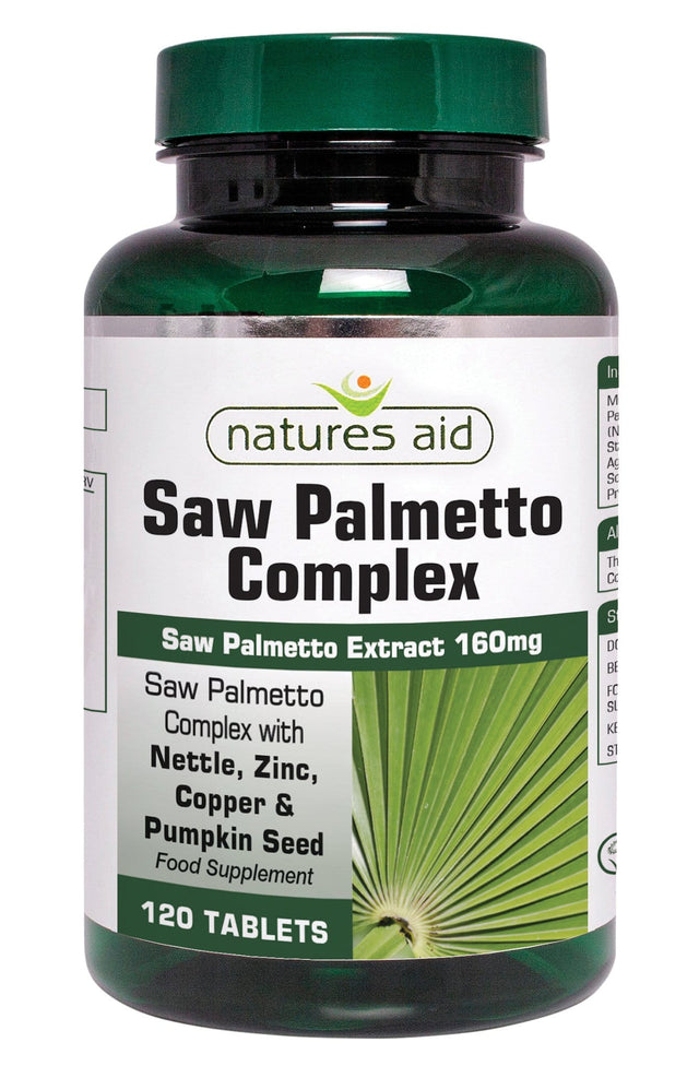 Natures Aid Saw Palmetto Complex, 120 Tablets