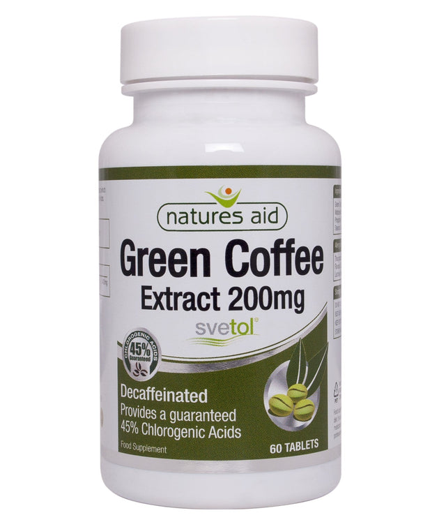 Natures Aid Decaff Green Coffee Extract, 60 Tablets