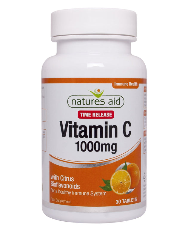 Natures Aid Vitamin C 1000mg Time Release, 100mg, 30 Tablets