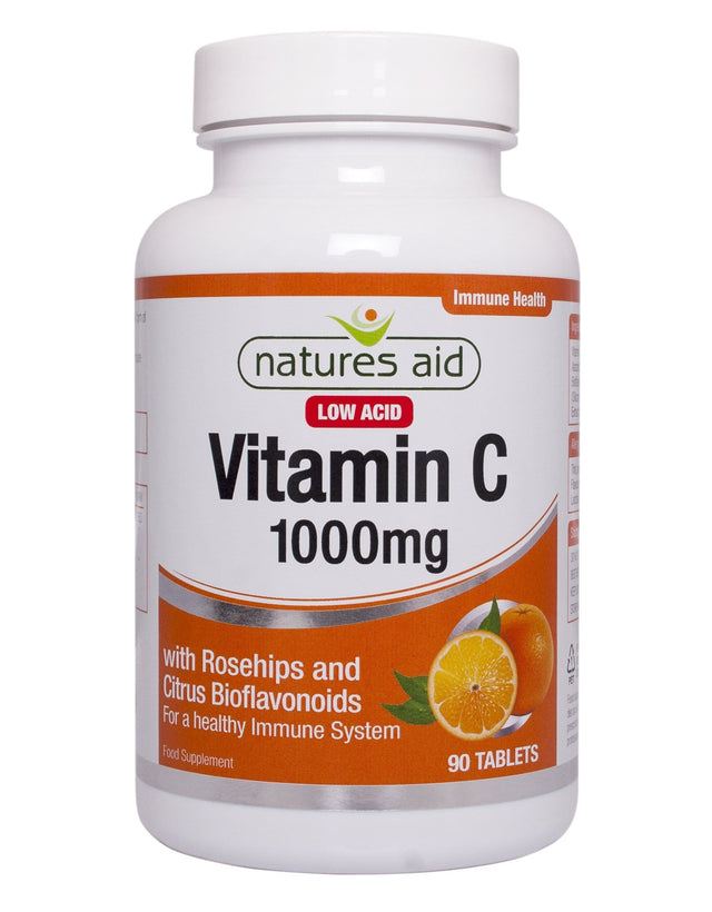 Natures Aid Vitamin C - Low Acid, 100mg, 90 Tablets