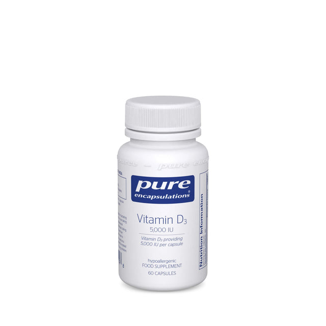 Pure Encapsulations Vitamin D3 5000 IU, 60 Capsules