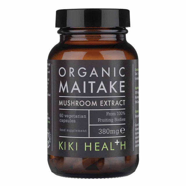 Kiki Health Organic Maitake Mushroom Extract 380mg, 60 Capsules
