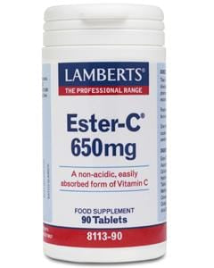 Lamberts Ester-C Tablets, 650mg, 90 Capsules