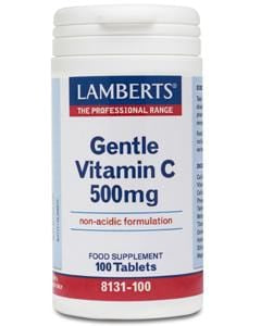 Lamberts Gentle Vitamin C, 500mg, 100Tabs