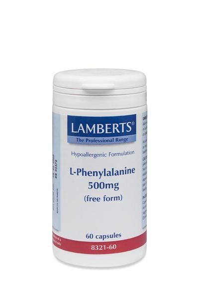 Lamberts L Phenylalanine, 500mg, 60Caps