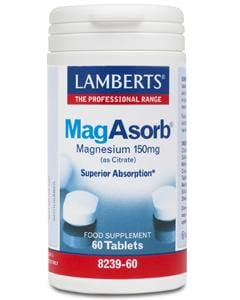 Lamberts MagAsorb, 150mg, 60 Tablets