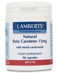 Lamberts Natural Beta Carotene, 15mg, 90 Capsules