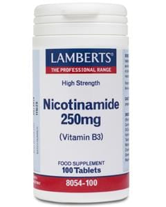 Lamberts Nicotinamide (Vitamin B3), 250mg, 100 Tablets