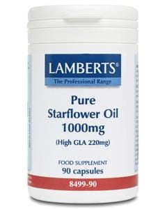 Lamberts Pure Starflower Oil, 1000mg, 90Caps