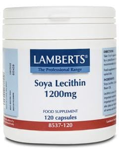 Lamberts Soya Lecithin Capsules, 1200mg, 120Caps