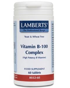 Lamberts Vitamin B-100 Complex, 60 Tablets