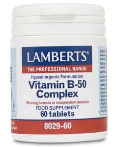Lamberts Vitamin B-50 Complex, 60 Tablets