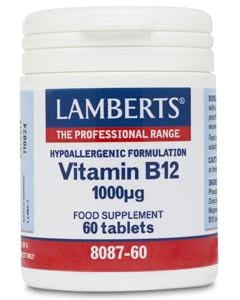 Lamberts Vitamin B12, 1000mcg, 60 Tablets